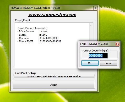 huawei modem unlocker online